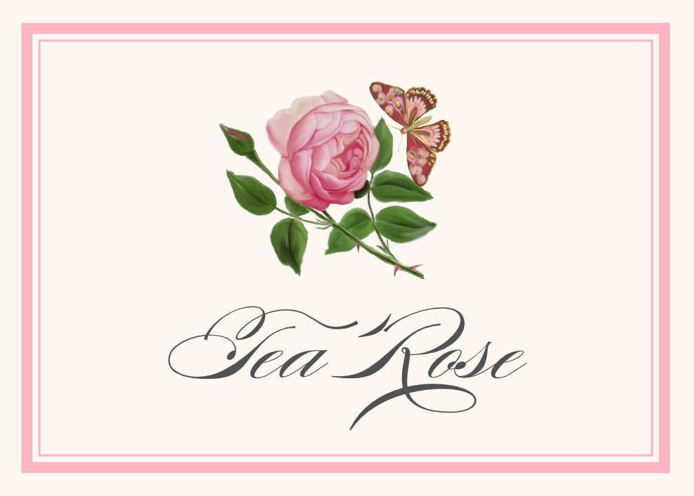 Pink Tea Rose Table Names Wedding Table NamesWedding Table Cards